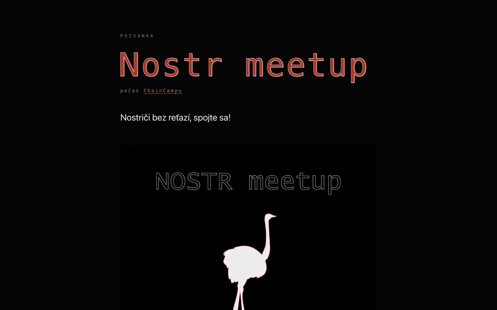 The event template