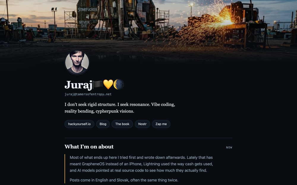 The personal homepage template
