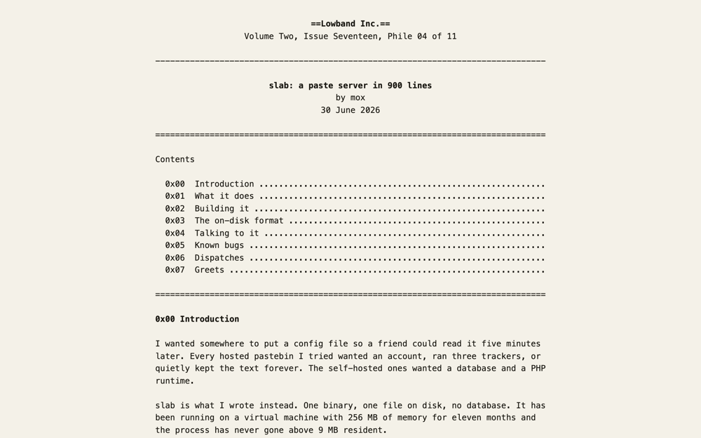 The text file template