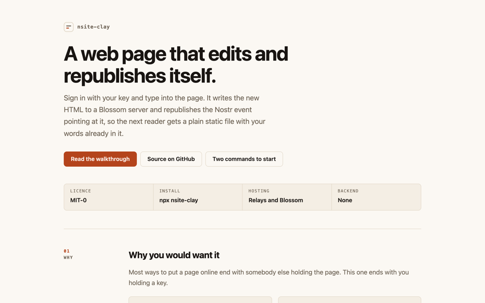 The project template